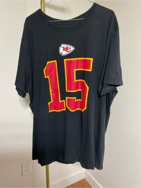 Nike Black Kansas City Chiefs #15 Fan Tee with Red & Gold Accents